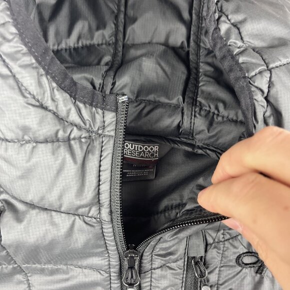 Outdoor Research Women's M Vashon Hybrid Full-Zip Jacket Black Wool Blend - Picture 8 of 16